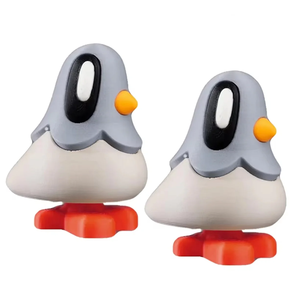 2 قطعة حمامة فقاعة مطبوعة ثلاثية الأبعاد مع قدم مغناطيسية، حجرة ملاحظة سرية، تمثال ديكور منزلي مصغر قابل للفصل