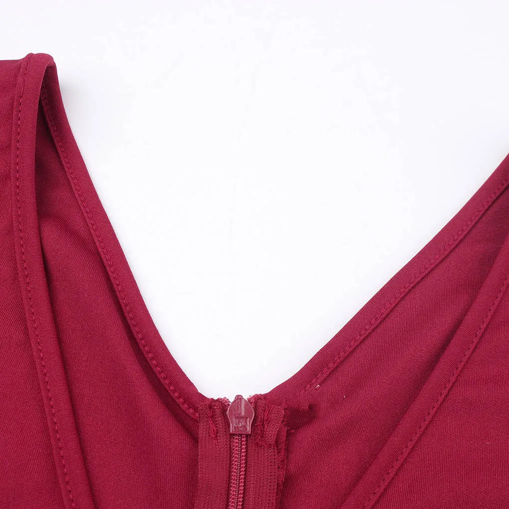 여성 브이넥 점프수트 반팔 솔리드 컬러 여름 플레이수트 롬퍼