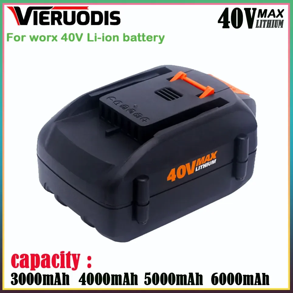 

For WORX 100% new brand new replaceable for WORX 40V 3.0AH/5.0AH/6.0AH lithium-ion battery tool battery WA3580