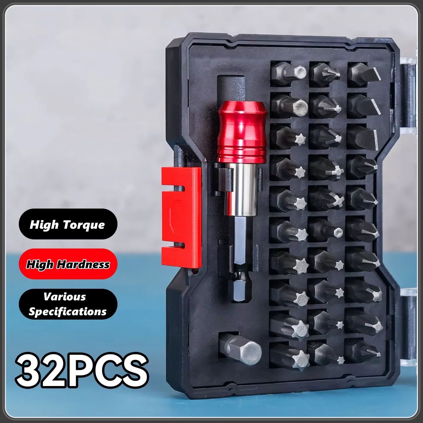 32pcs Screwdriver Bit Set Hex Shank Drill Bits High Torque Impact Driver Bits Portable Ph/sl/hex/torx Screwdriver Bits Kit