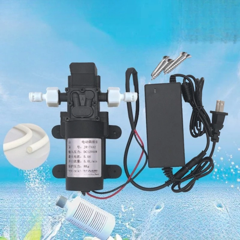 

Подходит для миниатюрного бустерного водяного насоса 12 В, самовсасывающего мембранного насоса высокого давления 220 В, небольшой бытовой очиститель воды