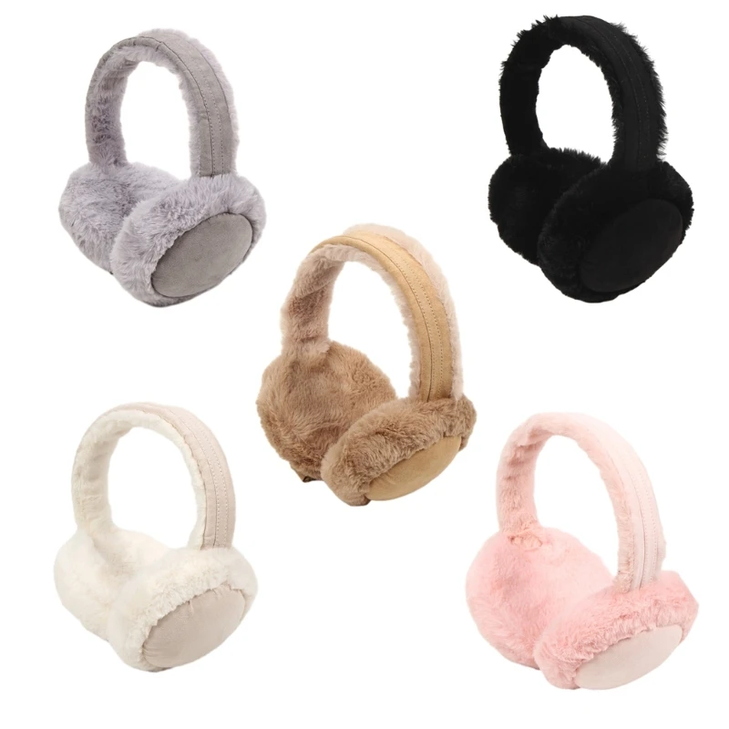 Plush Ear Warmer for Students Adult Windproof Winter Earmuff Eye-Catching Multiple Color Can Choose Skiing Keep Ear Warm F3MD