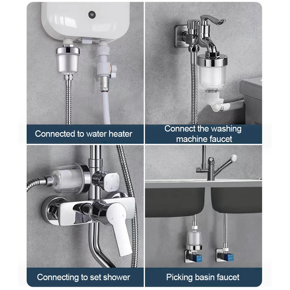 

4/6 шт. сменные фильтрующие элементы из полипропиленового хлопка для очистки водопроводной воды, фильтр для душа, бытовые мини-аксессуары для ванной комнаты