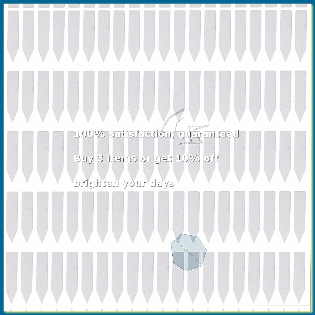 NEW 100 Pcs Reusable Pvc Plant Tag Label Tree Fruit Seedling Garden Flowerpot Plastic Label Sign Sorting Tool