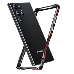오리지널 LUPHIE 럭셔리 알루미늄 합금 메탈 프레임 케이스 갤럭시 S25 울트라 S21 플러스 S21U S22U S23 S24 울트라 메탈 범퍼 케이스