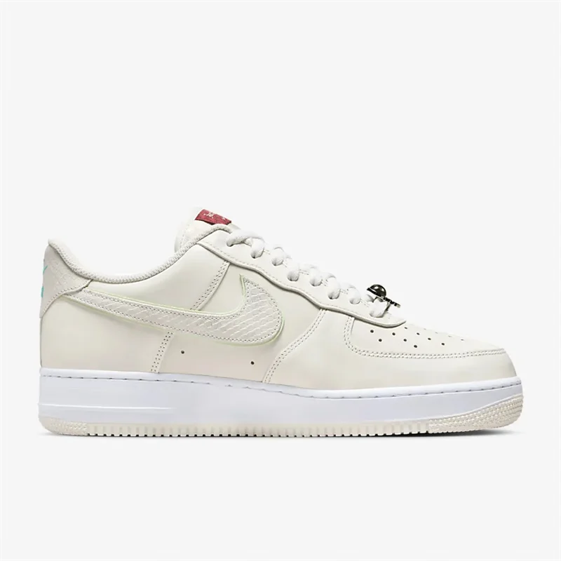 Nike Air Force 1 Low Original Men's and Women's Board Shoes Fashion Hundred Casual Shoes Small Hook Beige