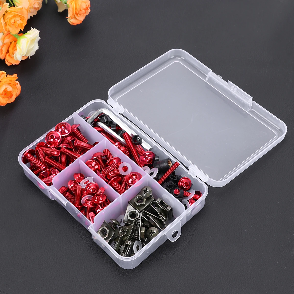 

177pcs Motorcycle Fairing Bolt Windshield Screws For Sports Bikes Corrosion Resistant Blue Fasteners Easy Install