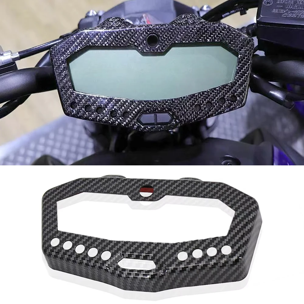 

NEW MT FZ 07 Motorcycle Carbon Fibre Instrument Surround Gauge Panel Cover For Yamaha MT07 FZ07 2014-2020 Tracer 700 2016-2019