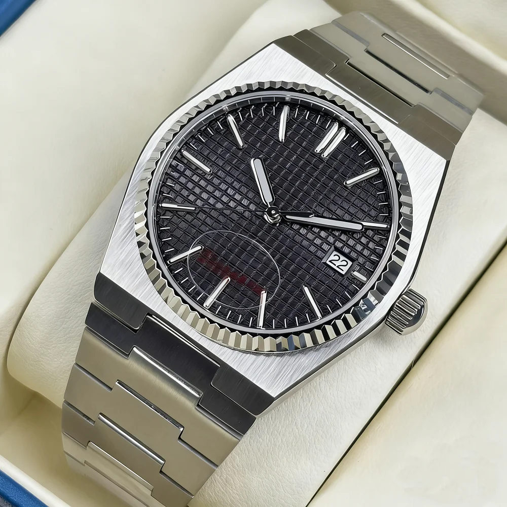 40 مللي متر ساعة سوبر بلاير الصين NH35 ساعة يد ميكانيكية أوتوماتيكية ساعة رجال الأعمال الفاخرة مقاوم للماء