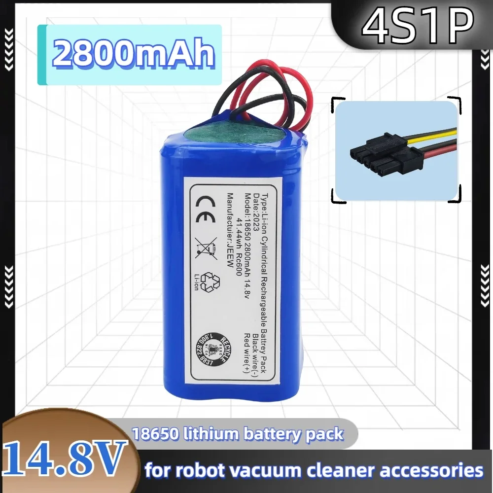 

18650 New 14.8V 2800mAh Li-ion Battery For Airrobo P20 Robot Vacuum Cleaner battery