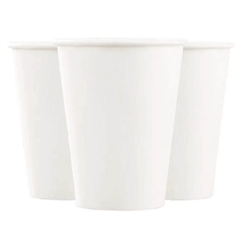 Handmade Pure White Disposable Paper Cup Coffee Cup Thickened Durable Home Commercial Office Cup disposable cups