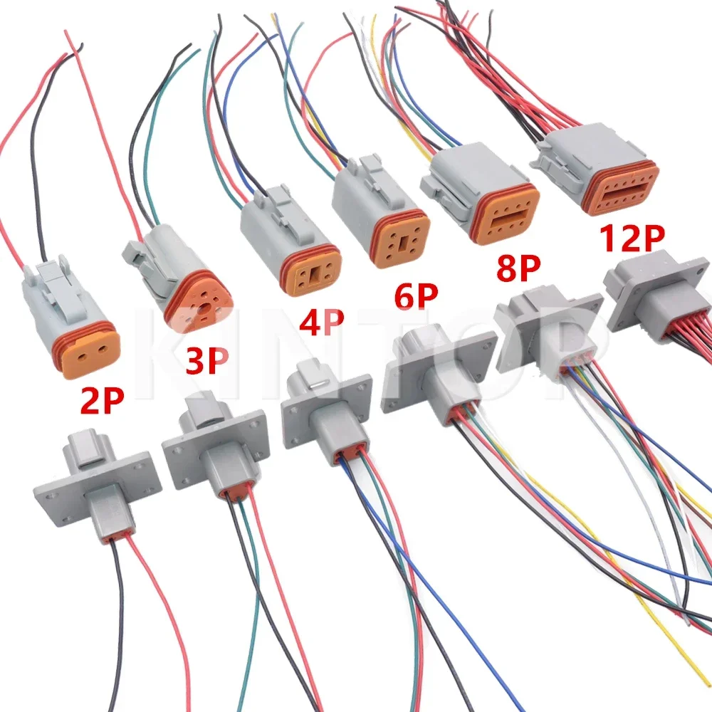 

1 Set 2/3/4/6/8/12 Pins AC Assembly Auto Plastic Housing Connector Car Waterproof Socket DT04-2P-L012 DT04-3P-L012 DT04-4P-L012