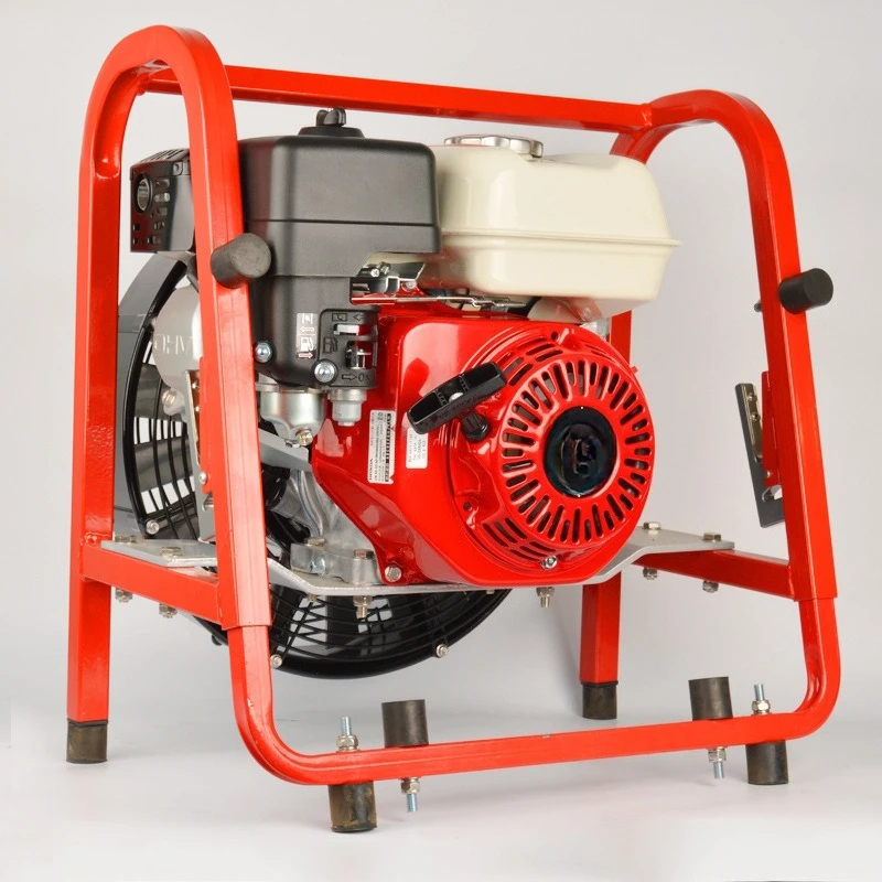 Portable  mobile smoke exhaust machine hand pull start smoke exhaust fan fire exhaust axial flow fan