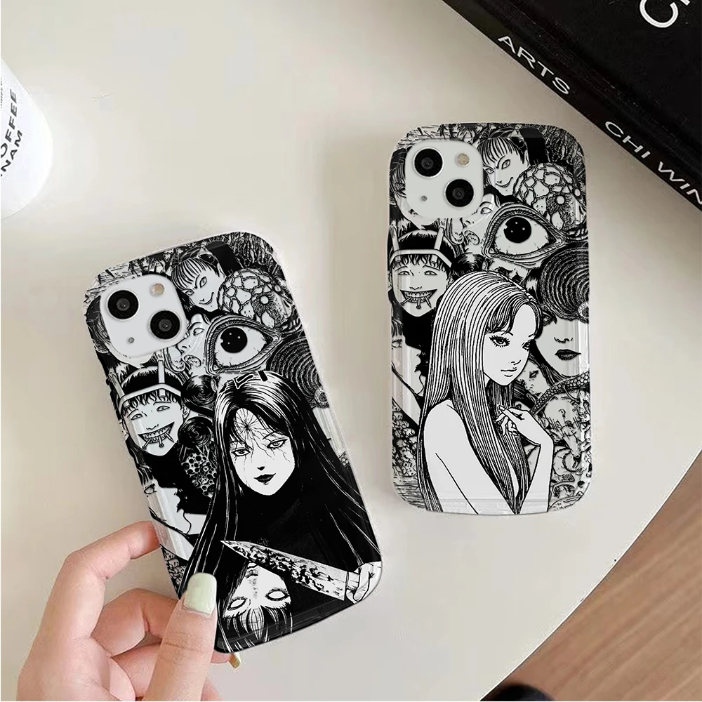 Junji Ito horror Hot Anime Phone Case for Oppo A60 A98 A78 A38 A57 A76 A17 A55 A74 A94 A54 A16 A15 A93 A92 5G Clear Back Cover