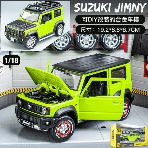 1:18 SUZUKI Jimny Simulation alloy car model Boys' large toy car modification accessories DIY car model