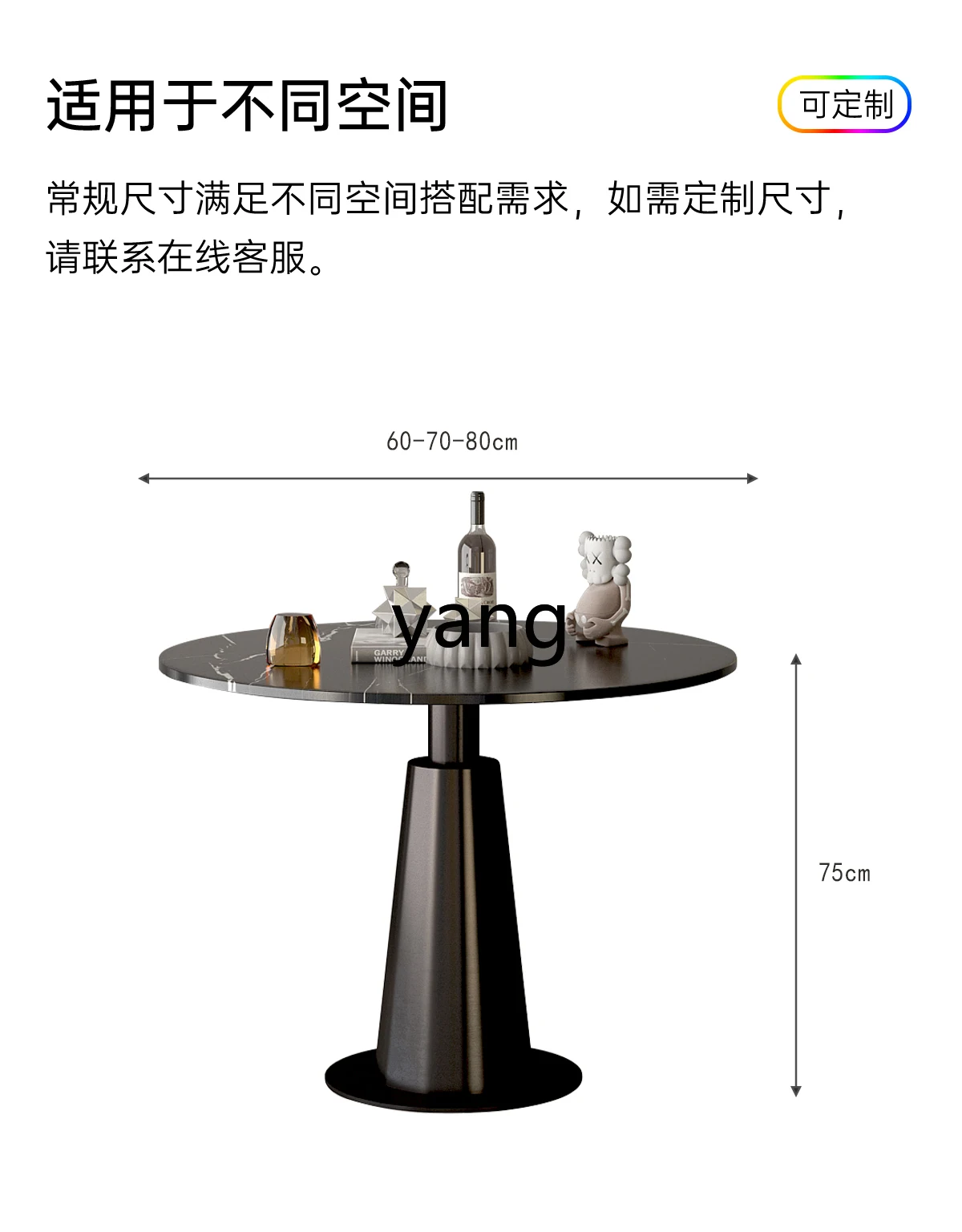 LMM Simple Leisure Reception Negotiation Table Small Apartment Rest Area Balcony Small round Table