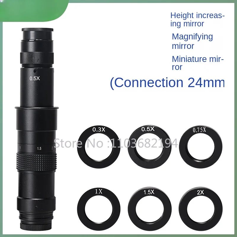 Single Barrel 0. 7x-4.5x Continuous Zoom Auxiliary Objective Lens with Scale Eyepiece