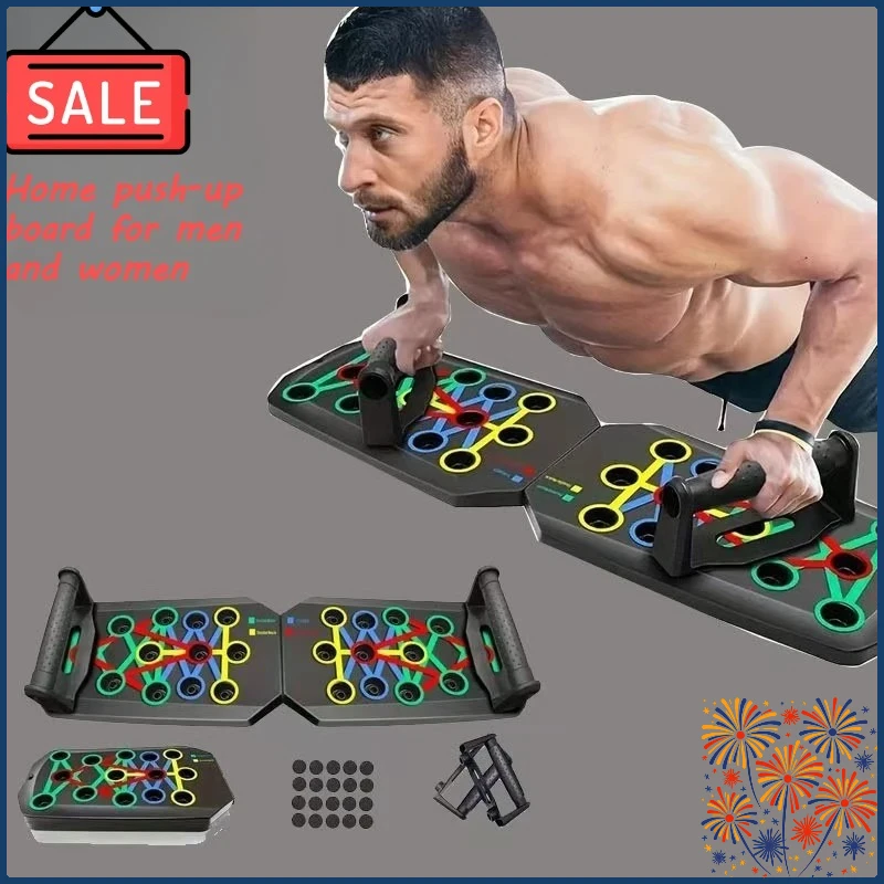 Soporte de tabla de flexiones multifuncional para el hogar, tabla de entrenamiento de músculos del pecho para hombres y mujeres, equipo de fitness plegable, superventas