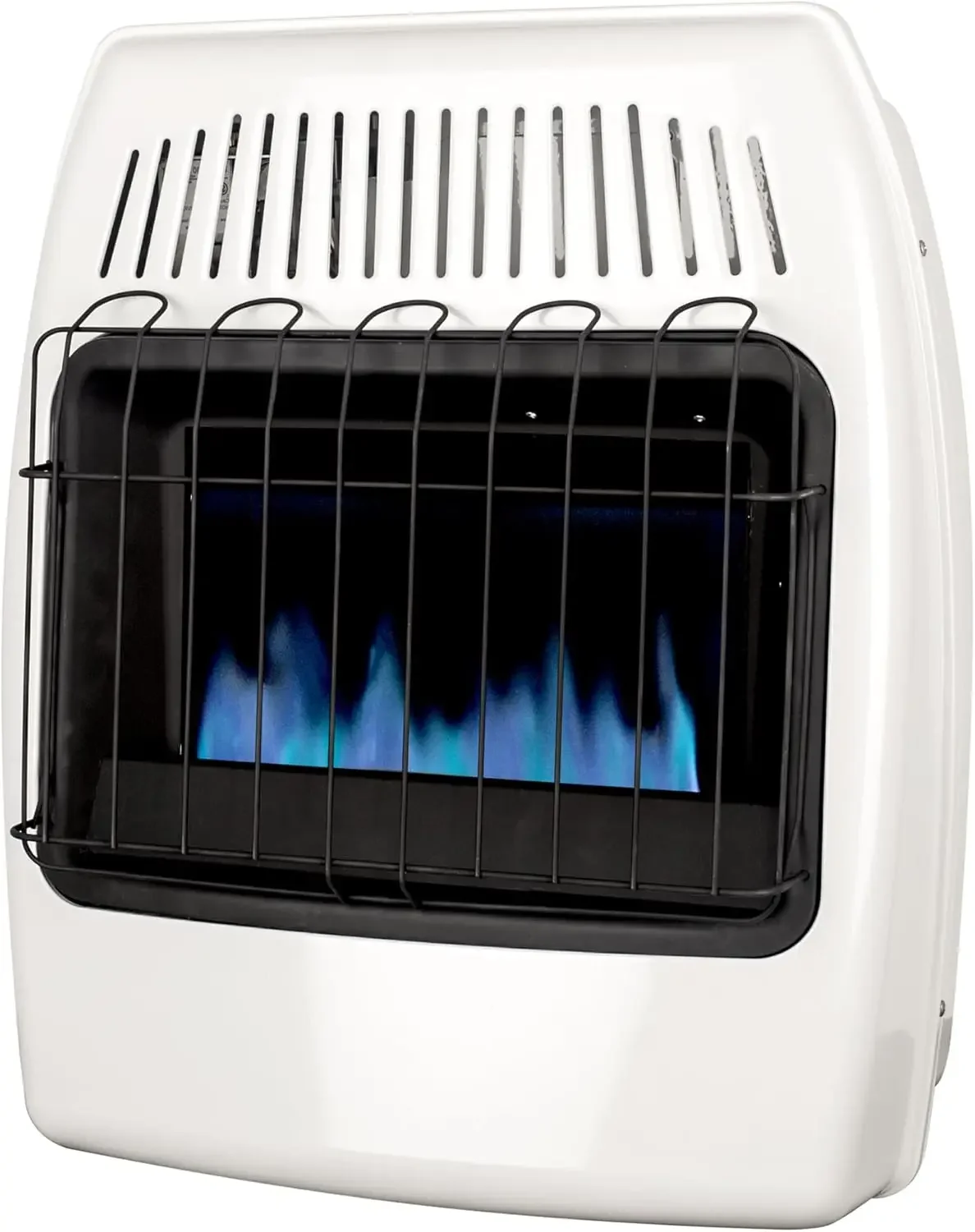 Natural Gas Blue Flame Vent Free Wall Heater, White