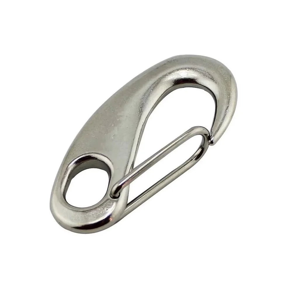 Egg Shape Snap Hook For Dog Chain 40mm 50mm 70mm Stainless Steel 304 Heavy Duty