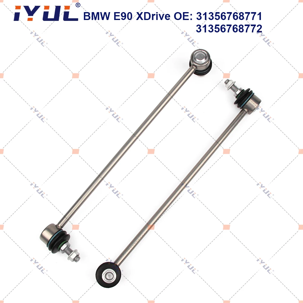 A Pair Front Axle Sway Bar End Stabilizer Link Ball Joint For BMW 3 Series E90 E91 E92 X1 E84 xDrive 31356768771 31356768772