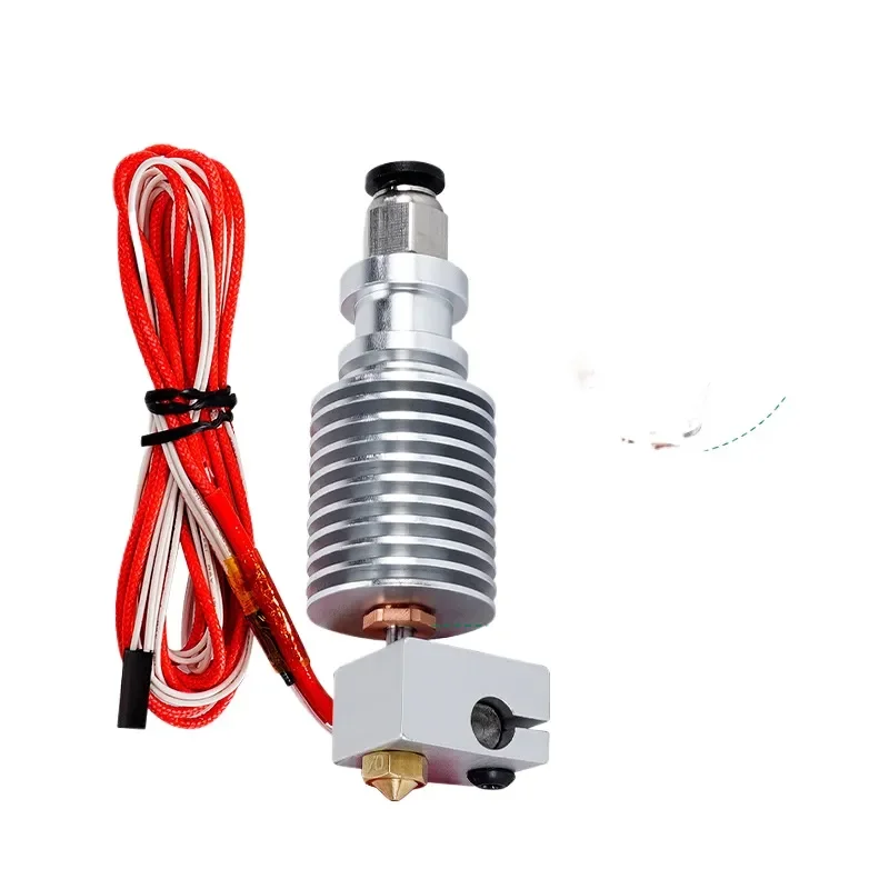 High Quality 3D Printer Heatbreak Throat M7 Thread Titanium Alloy Red Copper Wear Resistant High Temp Compatible with E3D V6