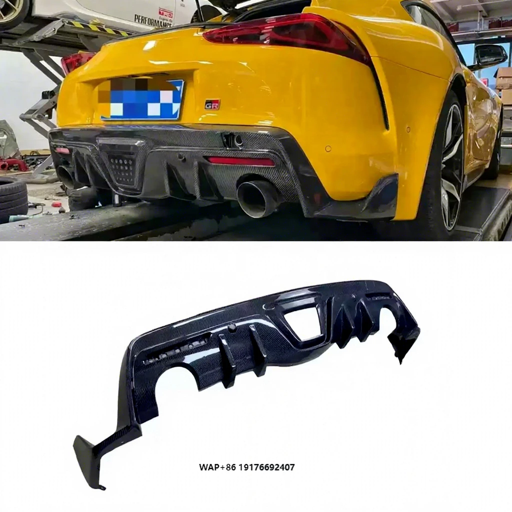 

MB Style Carbon Fiber Rear Diffuser forToyota Supra A90 A91 2019+ Rear Bumper Lip Splitter Car Parts Bodykit