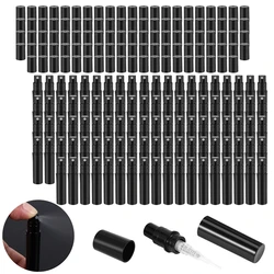 100Pcs / Lot 2Ml Black Plastic Perfume Spray Bottle Sample Spray Sprayer Atomizer Perfume Bottle