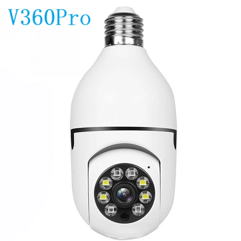 

CARPBABA V360Pro 1080P Wifi Bulb E27 Surveillance Camera FULL Night Vision 360° Rotating Human Tracking Two-way Talk Smart Home