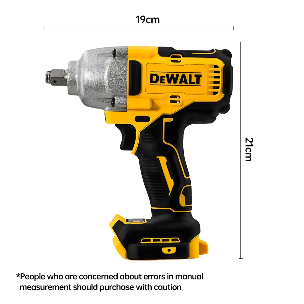 Dewalt DCF892 1/2 Inch Brushless Electric Wrench 812N.m Cordless Impact Driver High Torque Three Speed Auto Repair Power Tools