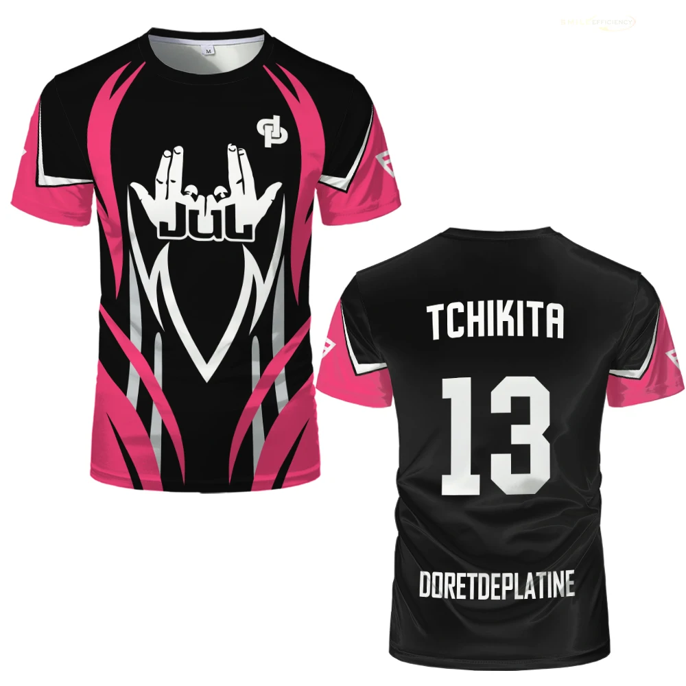 90-minute DP Football Jersey 3D Print Sports Quick-dry Breathable Men T-shirt Outdoor Team Parent-child Short Sleeve Top Clothes