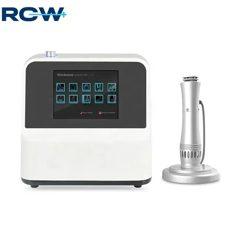 RCW Portable ABS Shockwave Therapy Machine with 8.4'' Color Touch Screen for Muscle Pain Relief