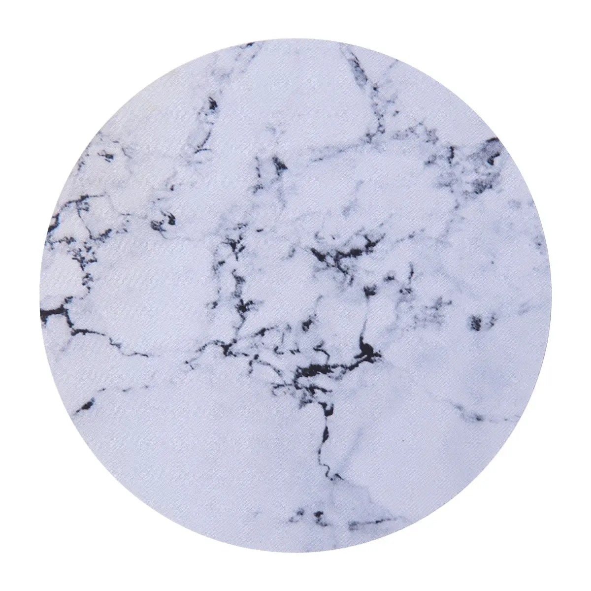 1Pcs Full Moon Inspired Circular Mouse Pad with Swirling Marble Print Soft Comfortable Non-Deforming Surface for Computer Laptop