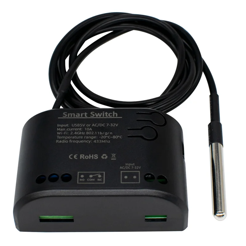 Interruptor inteligente Tuya Wifi interruptor de temperatura inteligente interruptor inteligente con sensor de termostato