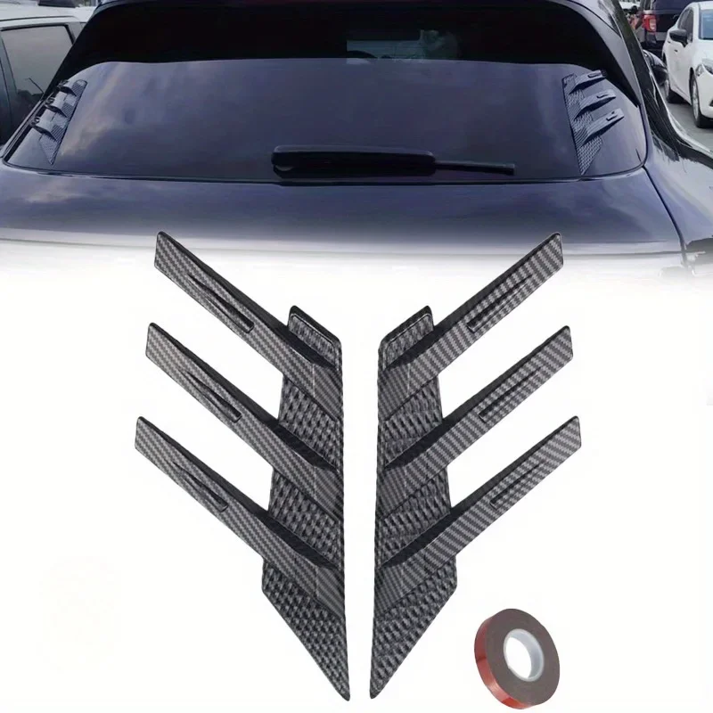 Universal Rear Windshield Side Spoiler Side Vents Decoration General Window Louvers Exterior Decorative Rear Wing Accessories