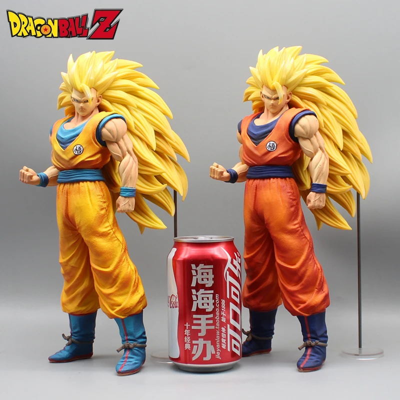 

30cm Dragon Ball Z Kakarotto Anime Figure GK Son Goku Super Saiyan 3 Manga Statue Pvc Action Figurine Collectible Model Toy Gift