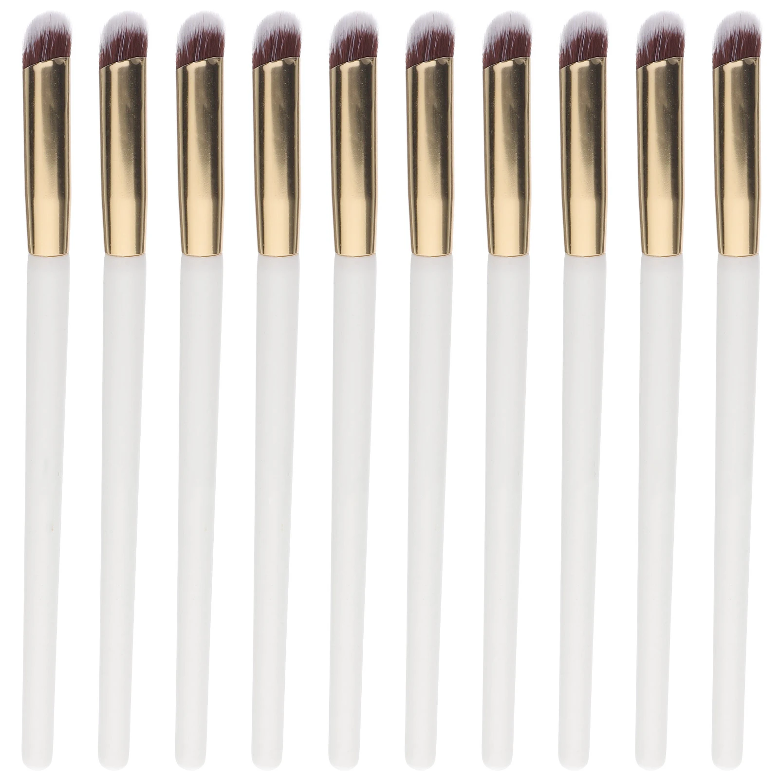 

10pcs Thumb Concealer Brush Wet Dry Eye White Blending Small Angled Makeup Contour Professional Set Cosmetics Tools