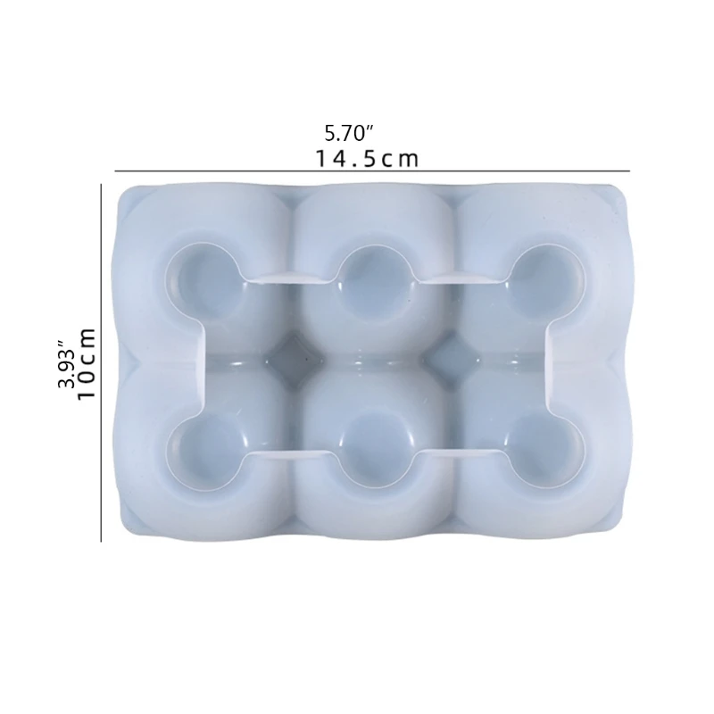 Molde epóxi cristal diy para grade criativa, decoração armazenamento molde silicone