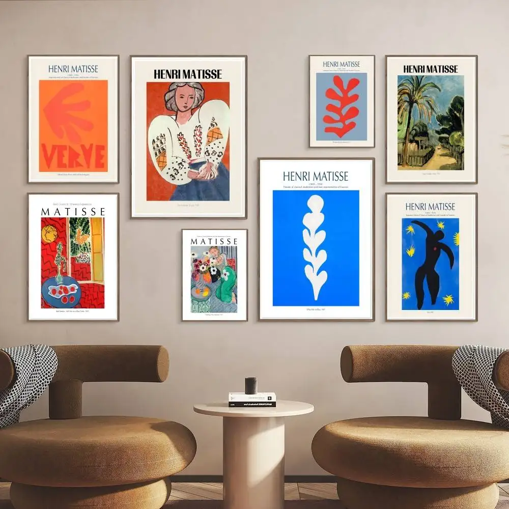 INS Henri Matisse Modern Poster Posters,waterproof Paper Stickers,coffee Shops,bar Living Rooms