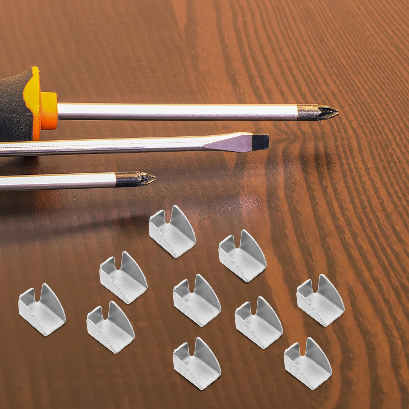 

10Pcs Metal Shelf Support Clips Heavy Duty Cabinet Shelving Clamps for Office File Cabinet Storage Heave Duty Shelf Clip