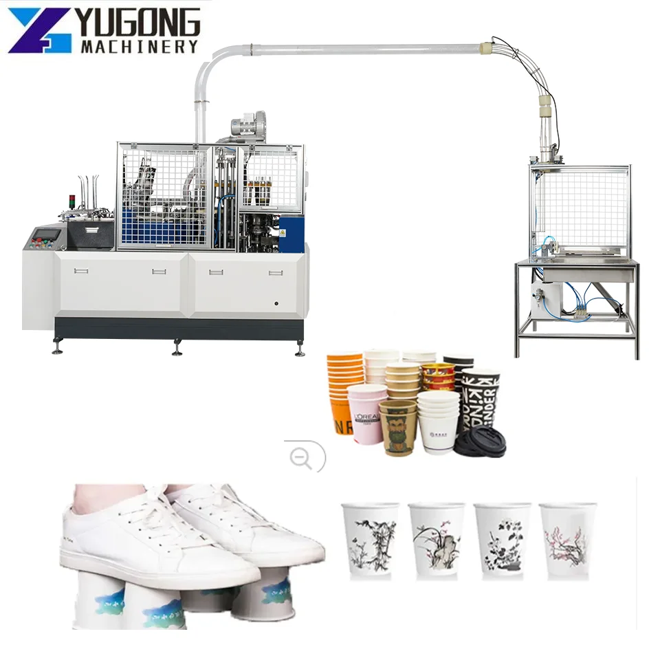 YUGONG High Speed Fully Automatic Disposable Paper Cup Making Machine Cost