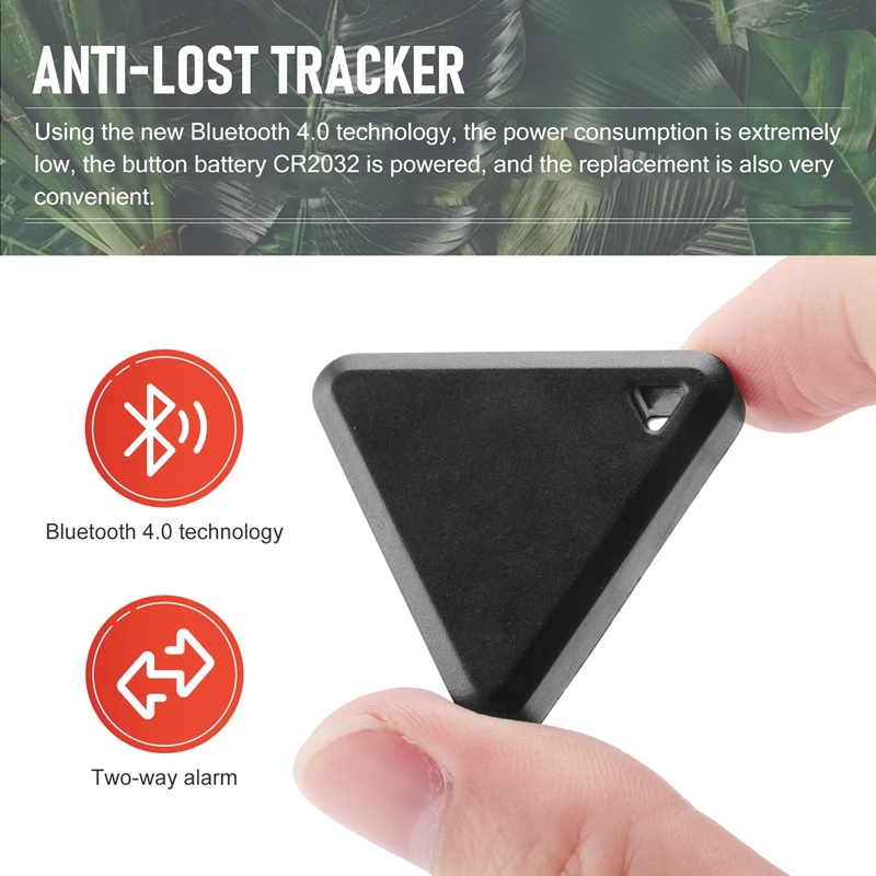 Pet Smart Mini GPS Tracker Pet Locator Anti-Lost Waterproof Bluetooth Tracker Triangular Kids Dog Cat Tracker