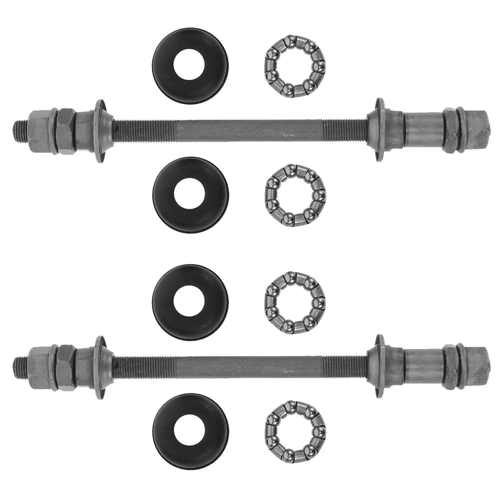 

2Sets Bicycle Hub Axle 140Mm Enhanced Durability Front Wheel Replacement Shaft for Mountain Bike Quick Release Repair Parts