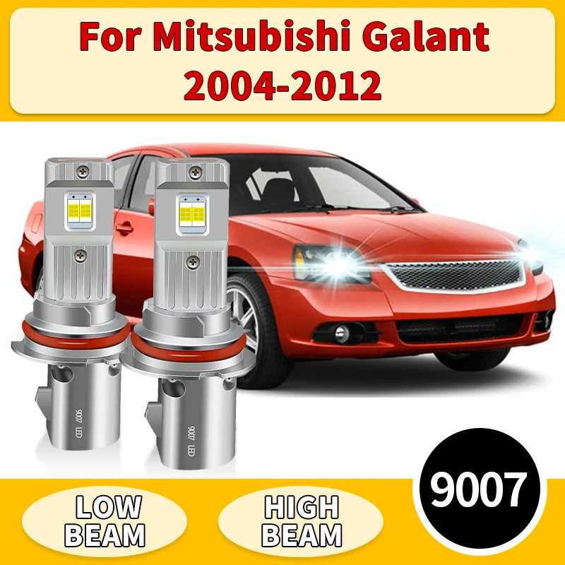 

2PCS For Mitsubishi Galant 2004-2012 9007 LED Headlight Bright 6500K White for Cars Plug & Play 30000LM Hi-Lo Beam Bulbs