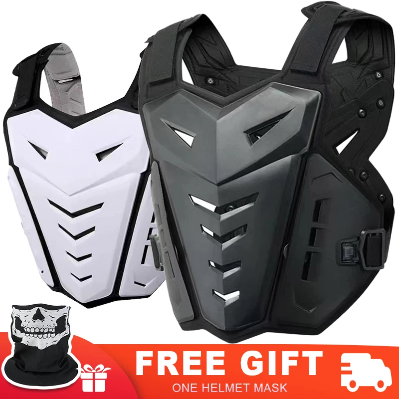 Armadura corporal para motocicleta, equipo de protección para exteriores, Motocross, conducción, chaleco de protección para el pecho y la espalda para adultos, para esquiar y patinaje