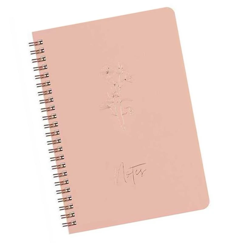 120 페이지의 넓은 줄 지어 트윈 와이어 바인딩 저널이있는 대학 통치 노트