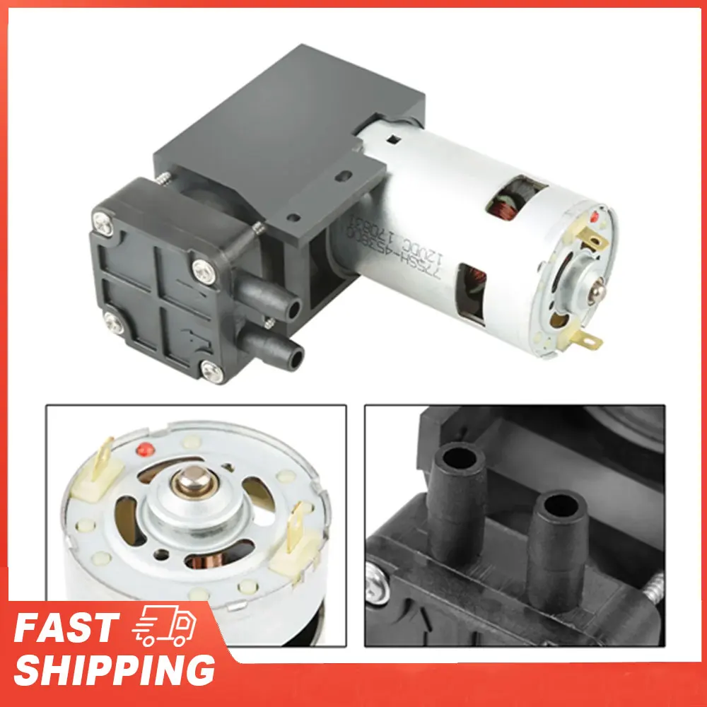 

Насос 12 В постоянного тока, 12 В, 42 Вт, мини-маленький безмасляный вакуумный насос, 85 кПа, 40 л/мин, мини-насос, вакуумный насос, безмасляный насос, насос