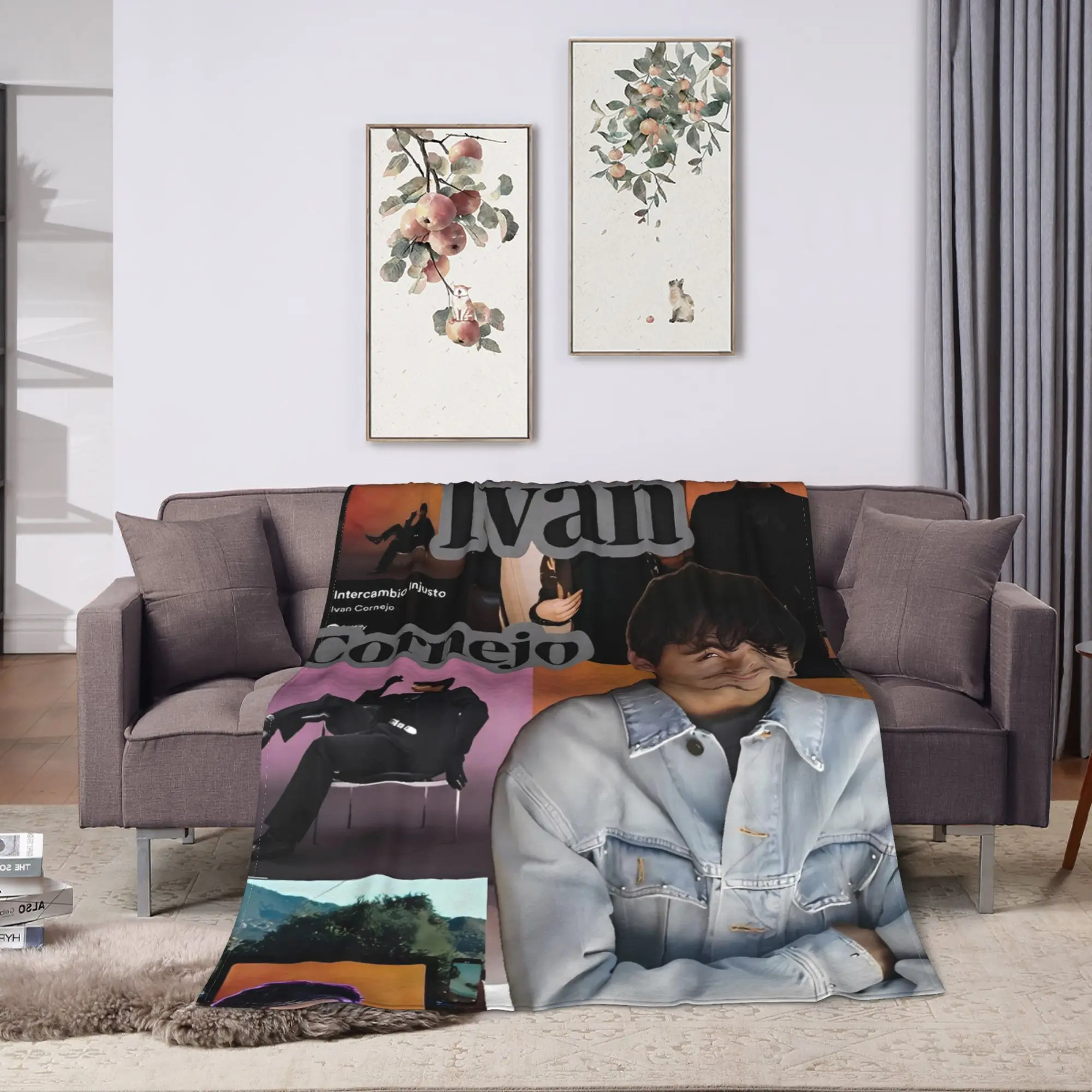 وسيم إيفان المغني كورنيجو بطانية الزخرفية الفانيلا رمي بطانية للأريكة السرير الدافئة لينة جودة المفرش هدية عيد ميلاد