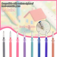 50 / 80 Pcs Stainless Steel Pen Tip Erasable Neutral Refills for Erasable Pen Cases 8 Colors,for Coloring Books and Scrapbooks