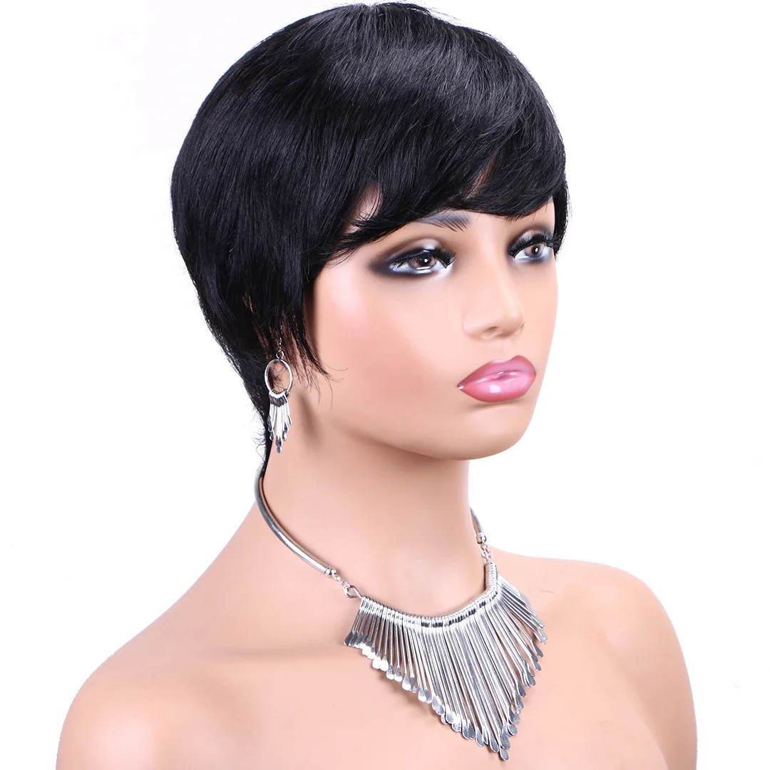 黒ウィッグ 13x4 HD 透明レースフロントウィッグ 人毛ウィッグ 100%人毛品質 180%密度人毛フルレースコスプレ